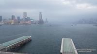 Hong Kong, vista del Victoria Harbour dalla ruota panoramica